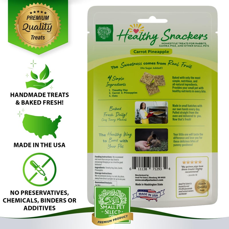 Small Pet Select - Healthy Snackers - Carrot/Pineapple - Image 3